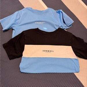 Finish Line Blue and Black Kids Tees